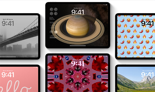 iPadOS17ではロック画面のカスタマイズが可能