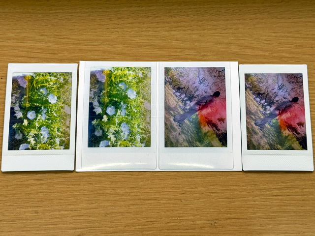 コンビニのマルチコピー機でチェキプリントを写真用紙にコピー